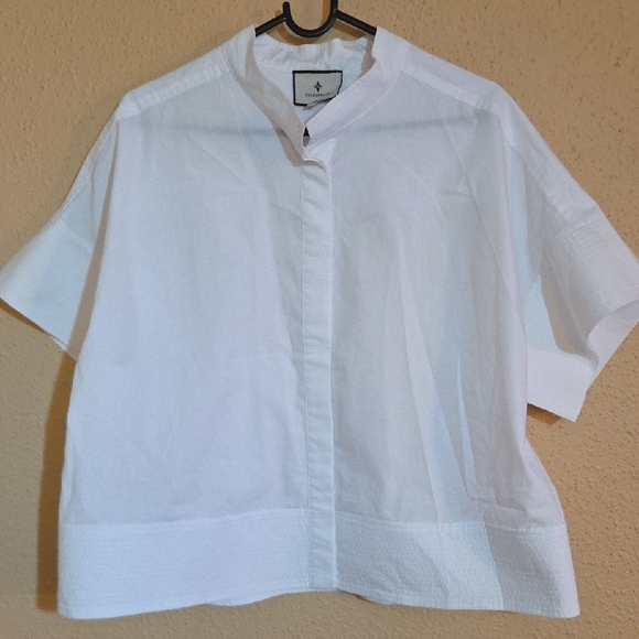 Tuckernuck White Short Sleeve Blouse - Picture 3 of 6